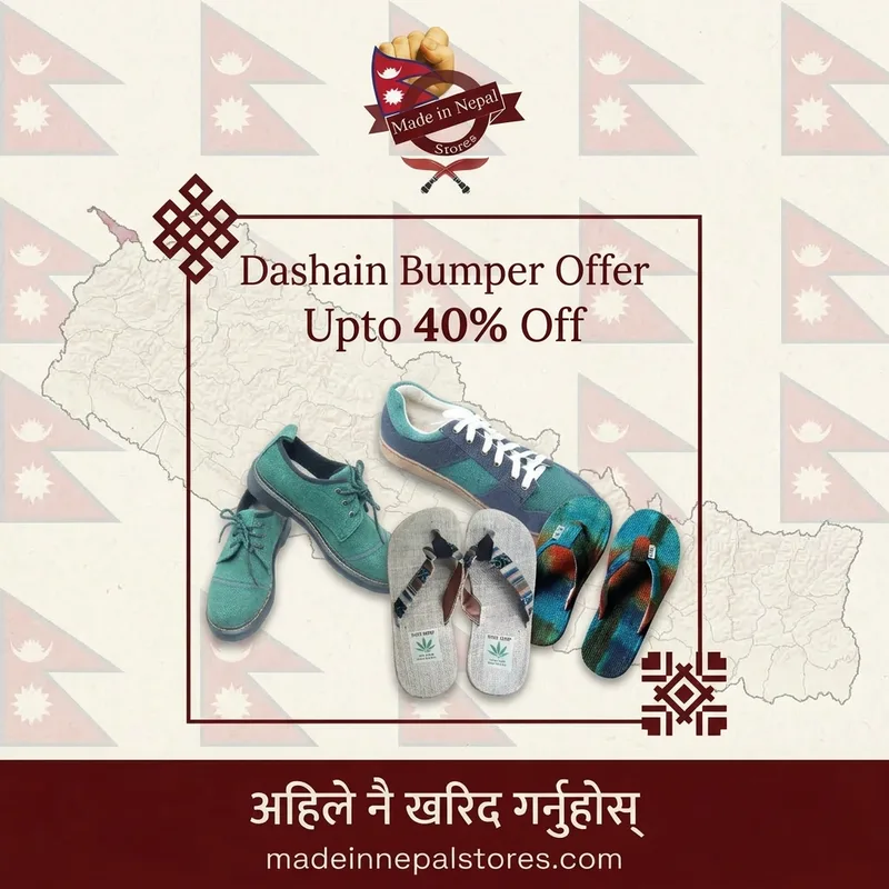 Tihar Bumper Offer — Hemp footwear